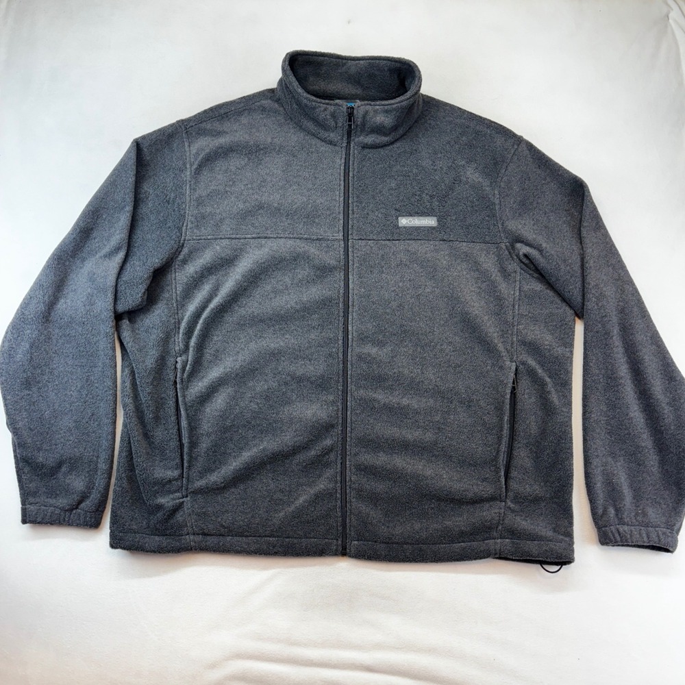 Columbia Fleece Jacket Mens XXL Gray Steens Mountain Full Zip XM1247